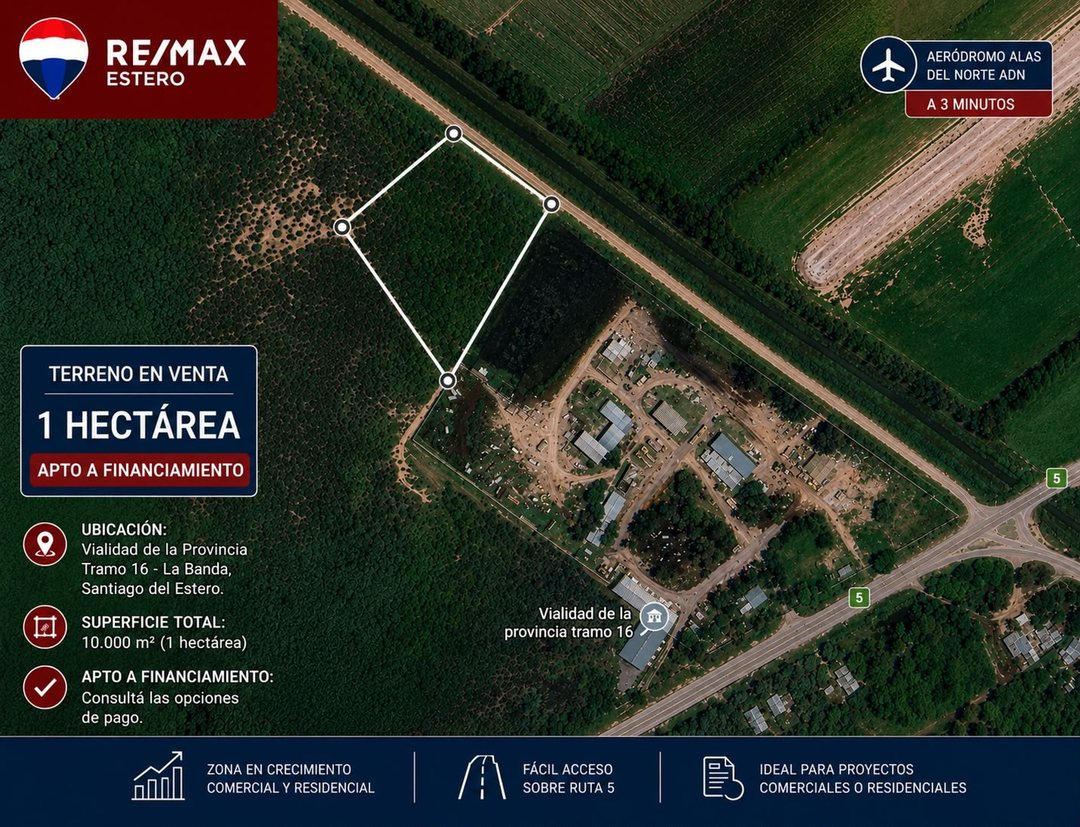 TERRENO 1,33 HECTAREAS, OPORTUNIDAD ÚNICA! LB