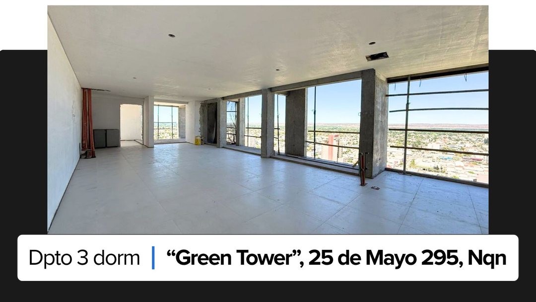Dpto 3 dorm en venta Green Tower - Centro Neuquén