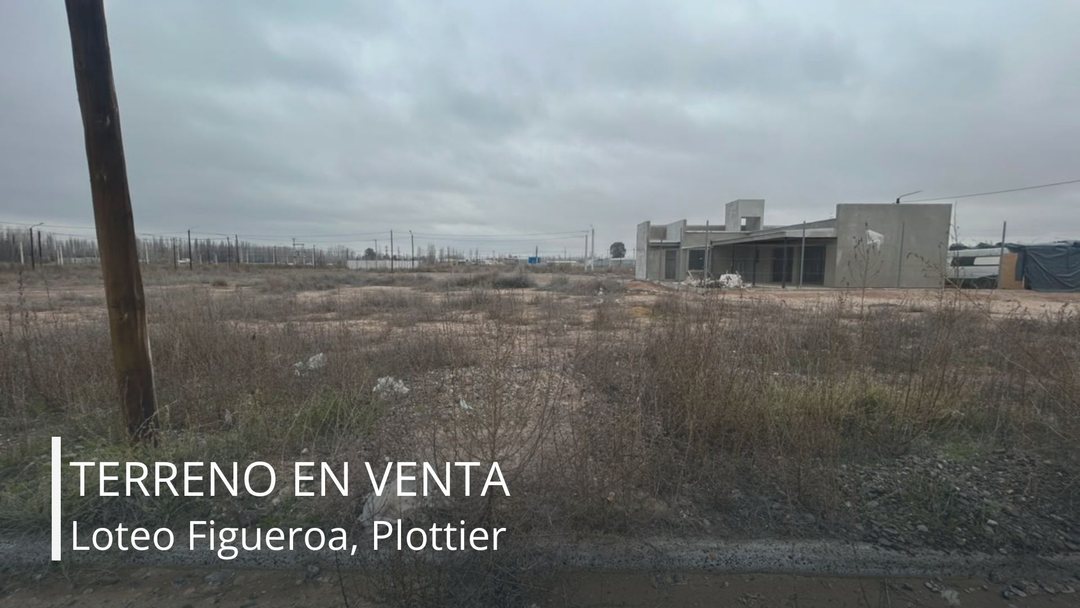 LOTE EN VENTA 290 M2 | LOTEO FIGUEROA | PLOTTIER