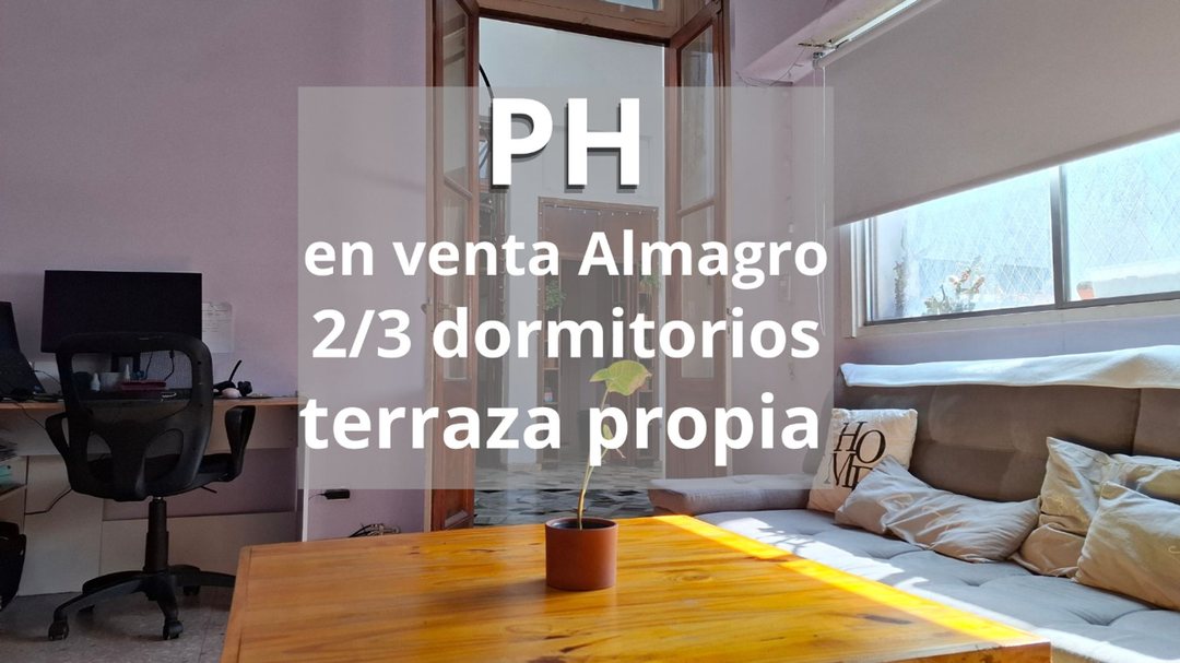 VENTA PH 4 AMBIENTES EN ALMAGRO CON TERRAZA PROPIA