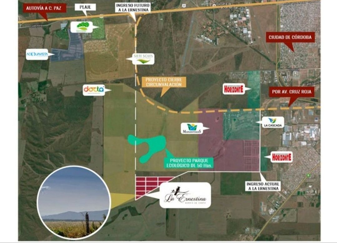 LOTE EN LA ERNESTINA BARRIO DE CAMPO CON ESCRITURA