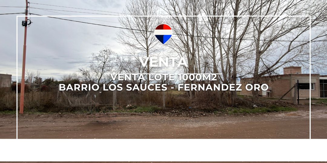 VENTA DE LOTE EN BARRIO LOS SAUCES FERNANDEZ ORO