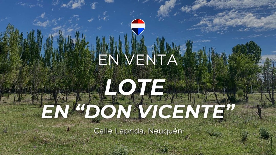 LOTE DON VICENTE EN VENTA EN NEUQUÉN