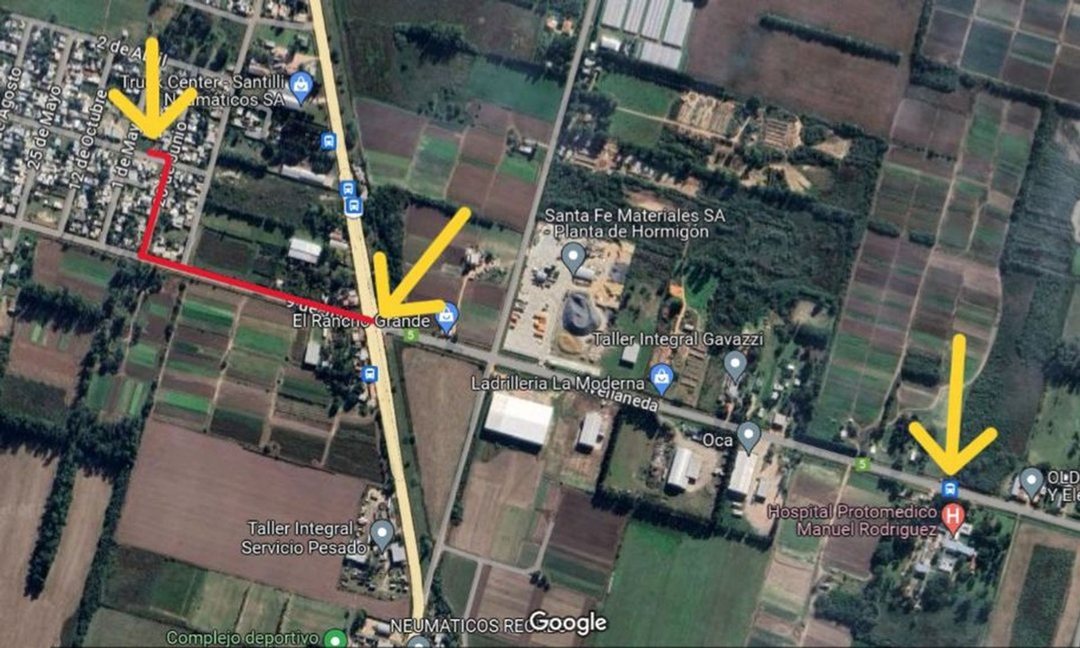 Venta de terreno en Recreo Sur