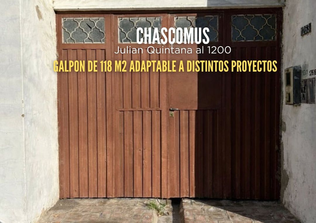 VENTA GALPON DE 118 M2 EN CHASCOMUS