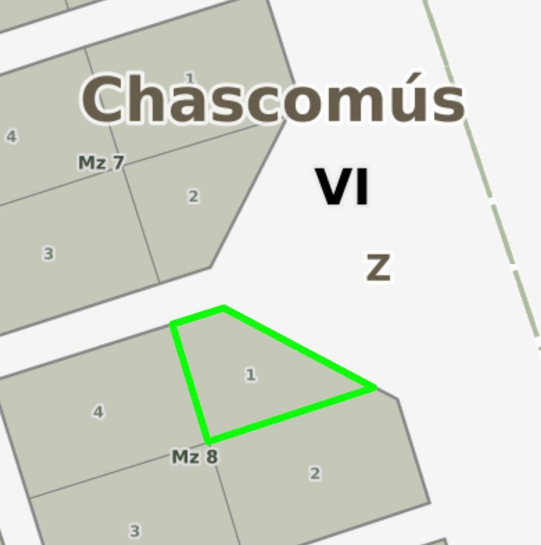 VENTA LOTE DE 1712 m2 EN RUTA 2 CHASCOMUS