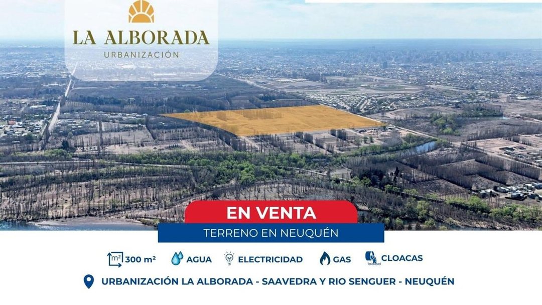 VENTA LOTE TERRENO LA ALBORADA NEUQUEN CAPITAL