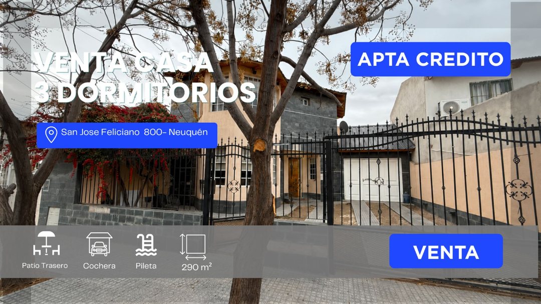 VENTA CASA 3 DOR - CALLE SAN JOSÉ DE FELICIANO 800