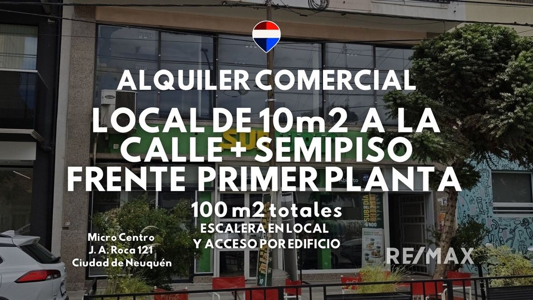 ALQUILER COMERCIAL FRENTE A CALLE MICROCENTRO NQN