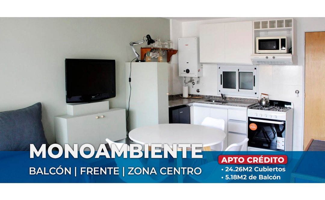MONOAMBIENTE CON BALCON EN VENTA ZONA CENTRO