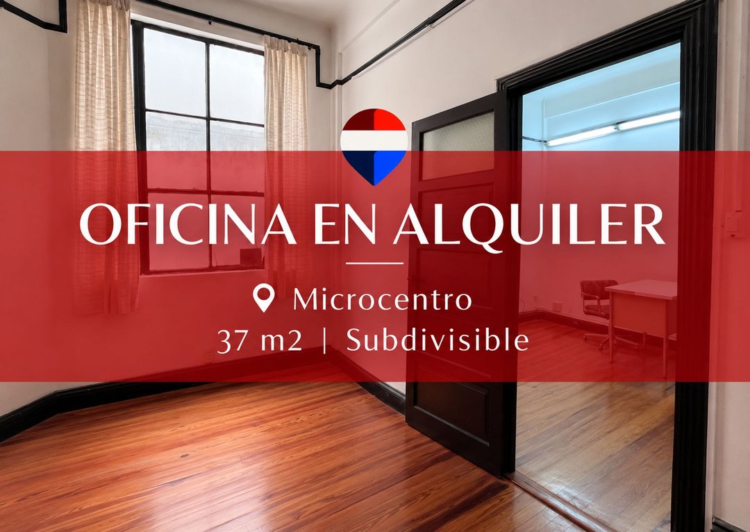 ALQUILER OFICINA DOBLE MICROCENTRO
