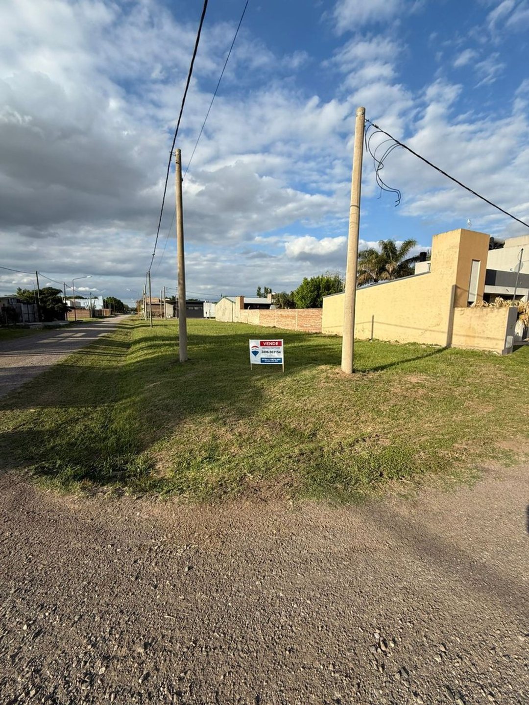 VENTA TERRENO sobre esquina - Pujato Norte.-