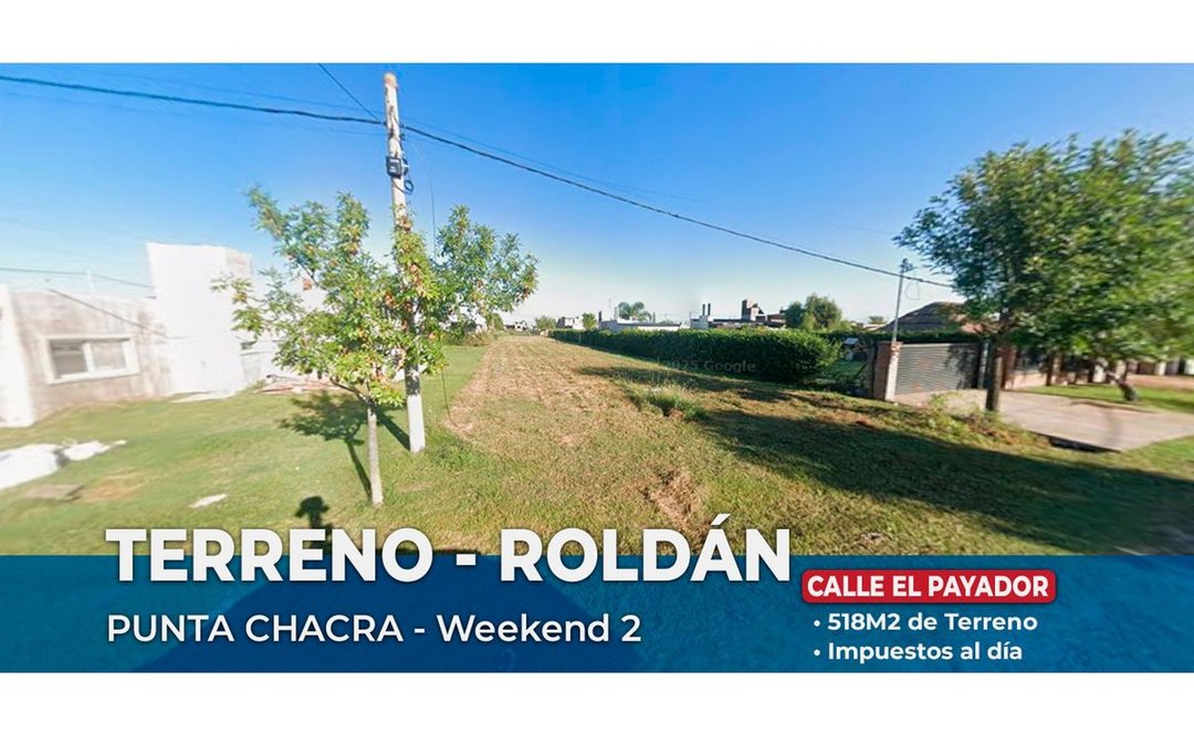 TERRENO EN VENTA PUNTA CHACRA ROLDÁN Weekend 2