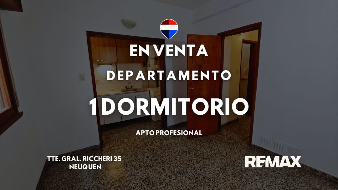 VENTA DEPTO 1 DORMI APTO PROFESIONAL RICCHERI 35