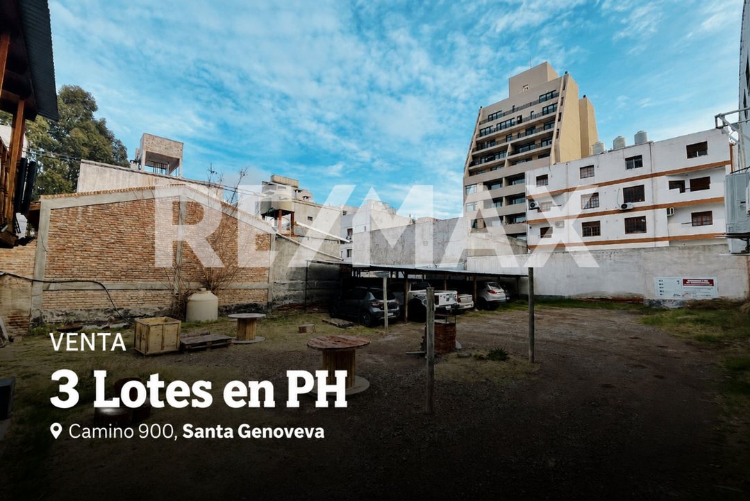 Venta 3 lotes en PH - 35m2 cada uno - Camino 900