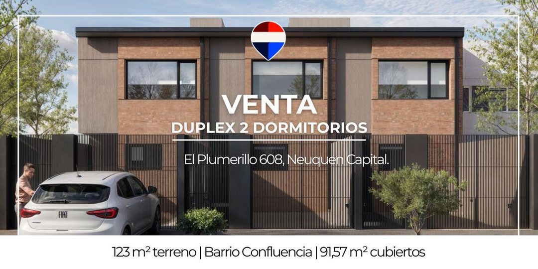 VENTA DUPLEX 2 DORMITORIOS NEUQUEN