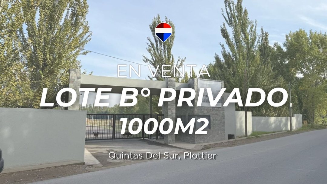 VENTA LOTE EN B. PRIVADO QUINTAS DEL SUR, UF 28