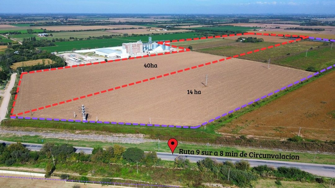 VENTA TERRENO 14 HECTAREAS  RUTA 9 SUR INDUSTRIAL