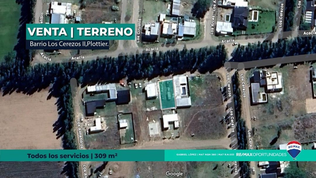 EN VENTA LOTE | LOS CEREZOS II PLOTTIER