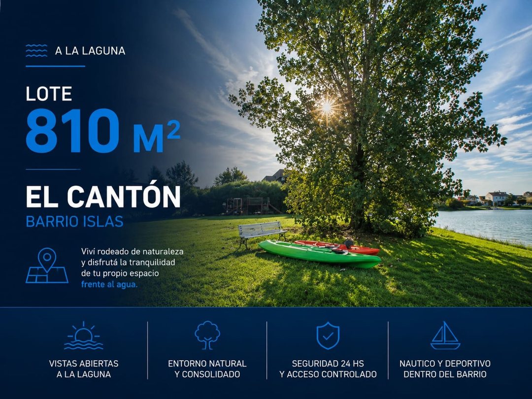 VENTA LOTE TERRENO 810 EL CANTON ISLA A LA LAGUNA