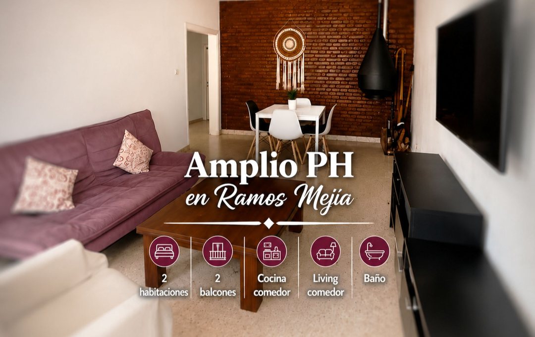 VENTA PH RAMOS MEJIA 3 AMBIENTES BALCON SIN EXPENS