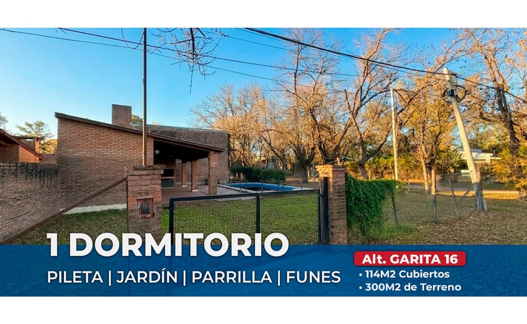 CASA EN VENTA 1 DORMITORIO FUNES