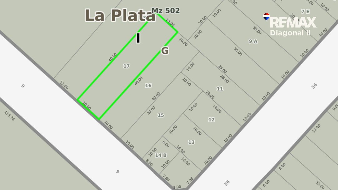 LOTE EN VENTA EN LA PLATA