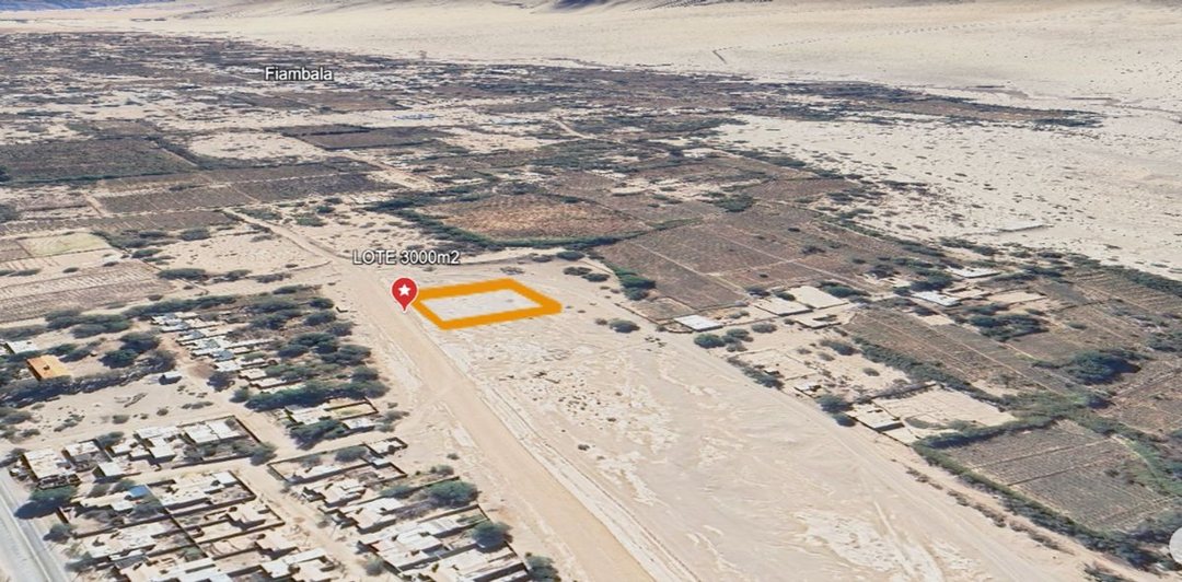 VENTA LOTE FIAMBALA CATAMARCA 3000 M2 DESARROLLO