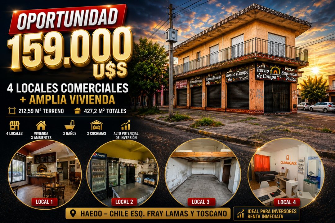 locales en venta en Haedo, oportunidad