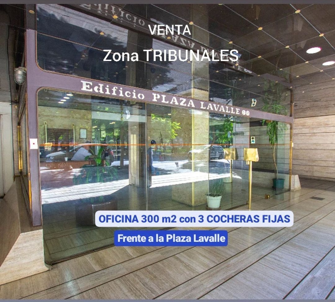 Venta OFICINA 300 m2 con 3 COCHERAS en TRIBUNALES