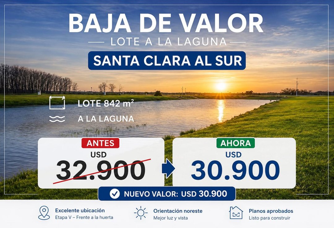 LOTE EN VENTA SANTA CLARA SAN VICENTE A LA LAGUNA