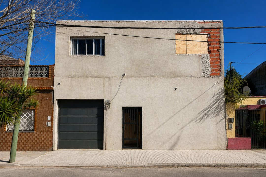 Lote con construcción precaria