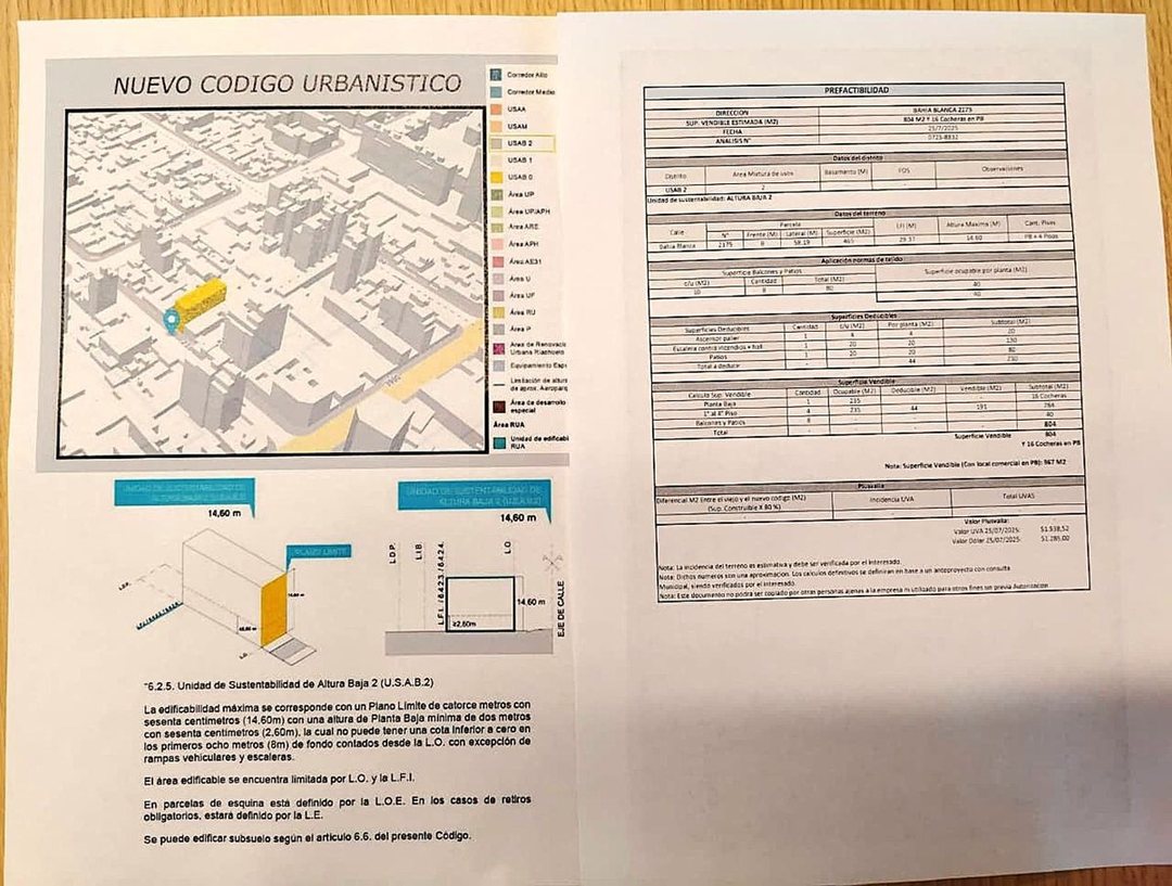 VENTA LOTE DE 464 METROS USAB 2 MONTE CASTRO