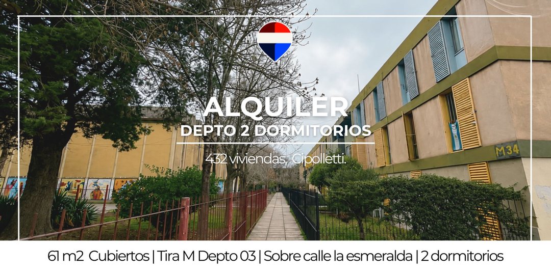 DEPTO EN ALQUILER CIPOLLETTI 2 DORMITORIOS