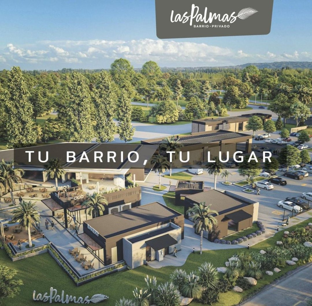 venta lote en barrio las palmas, da al club house
