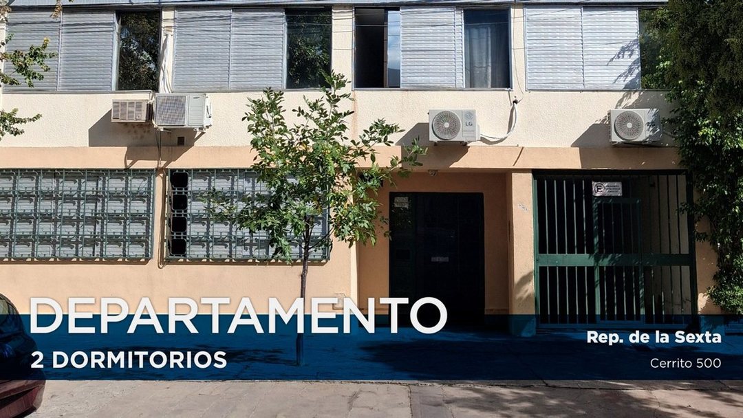 VENTA DEPTO 2 DORMITORIOS  REP. DE LA SEXTA