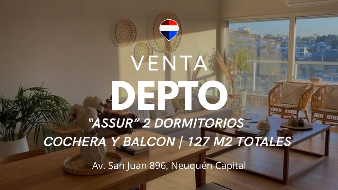 EN VENTA | Dpto 2 dormitorio en Torre ASSUR