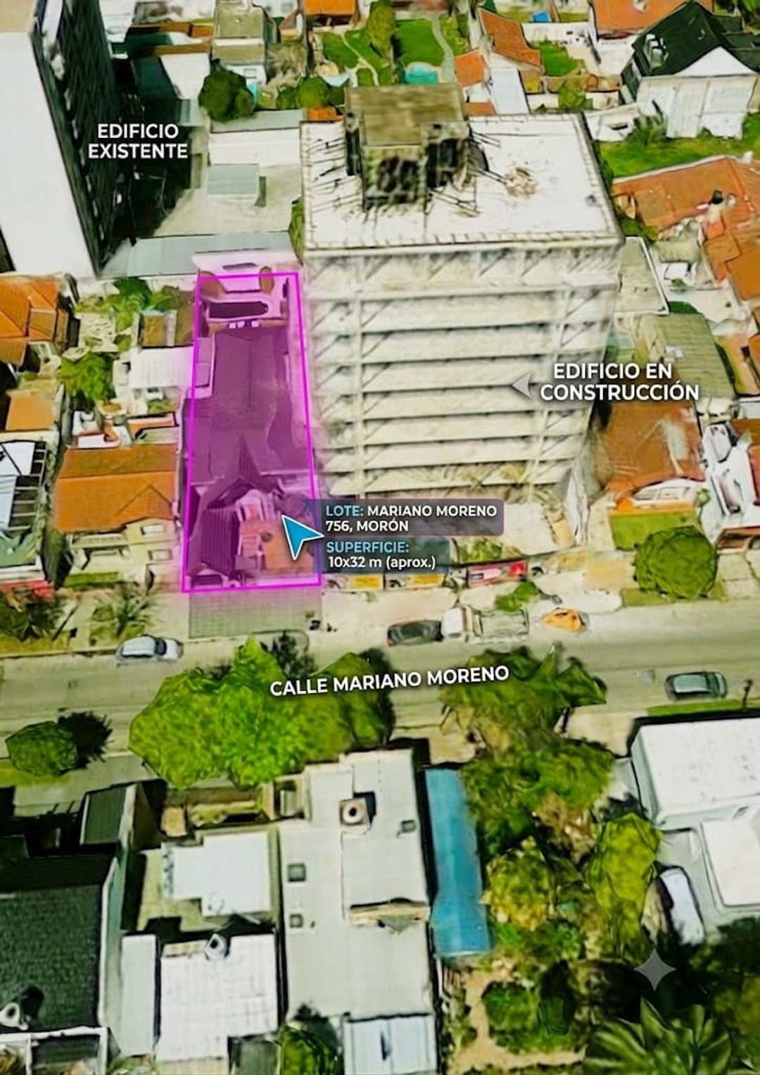VENTA LOTE 320 M2, MARIANO MORENO 700 MORON