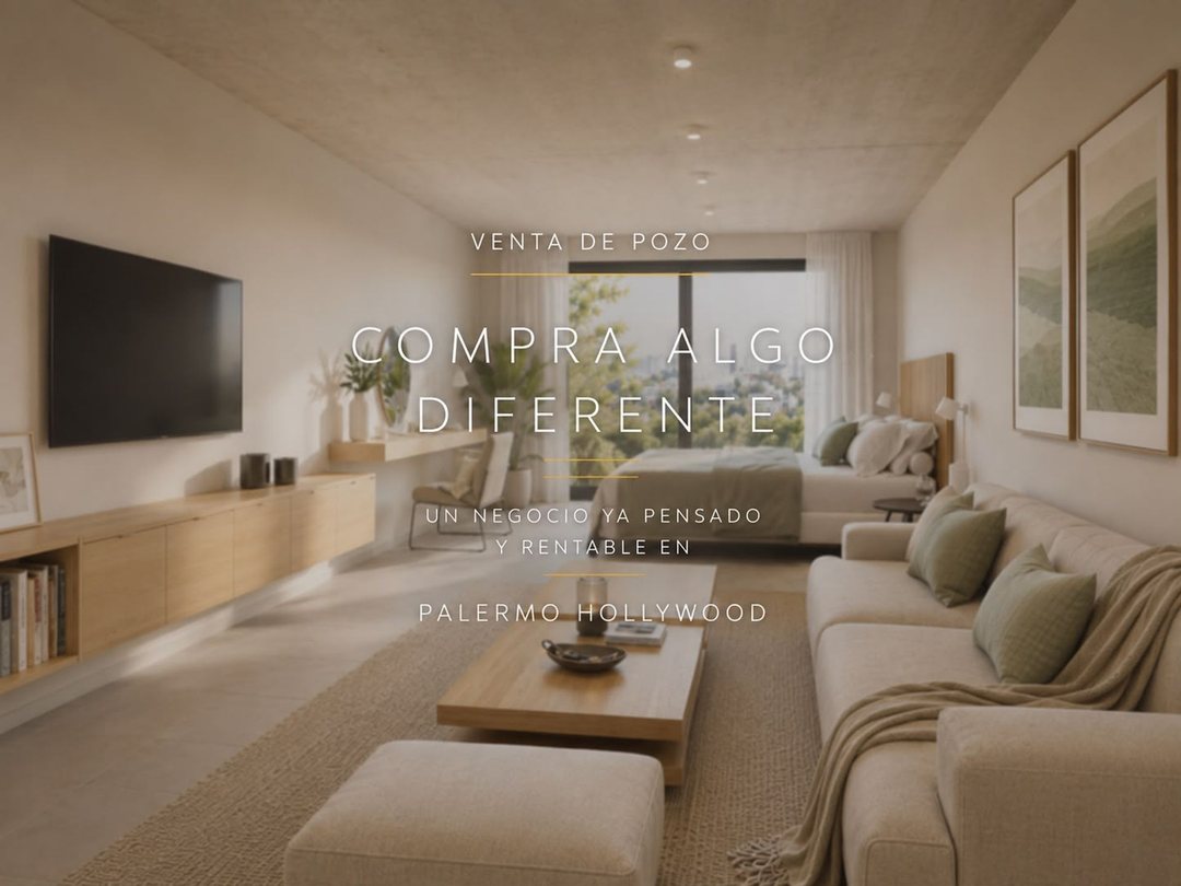 VENTA MONOAMBIENTE  PALERMO HOLLYWOOD POZO