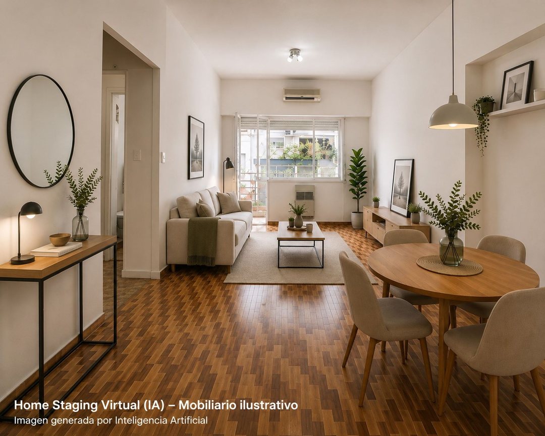 Venta dpto 3 ambientes, Recoleta c/balcón luminoso