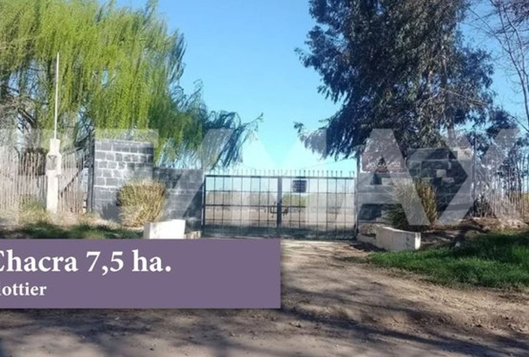 Chacra 7,5 hectareas con brazo de rio