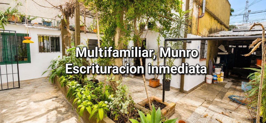 Casa Lote Propio Munro en Venta
