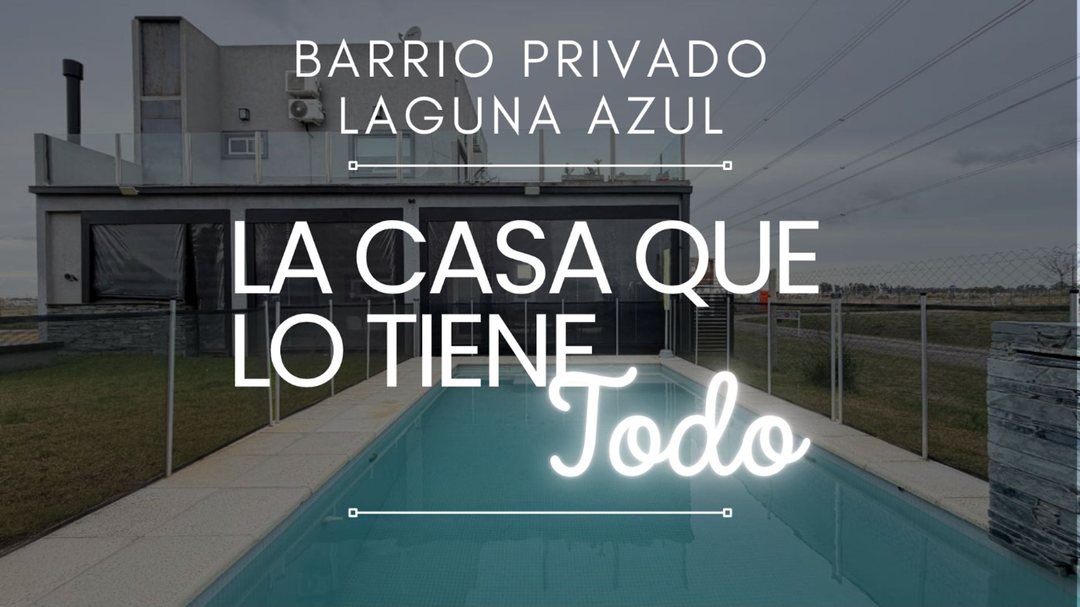 CASA BARRIO LAGUNA AZUL SPEGAZZINI APTO CREDITO