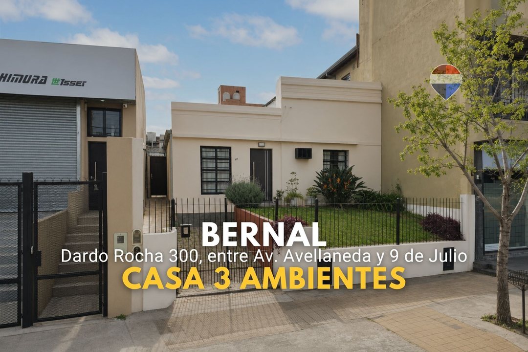 Venta Casa Bernal O.  Doble lote con 2 viviendas
