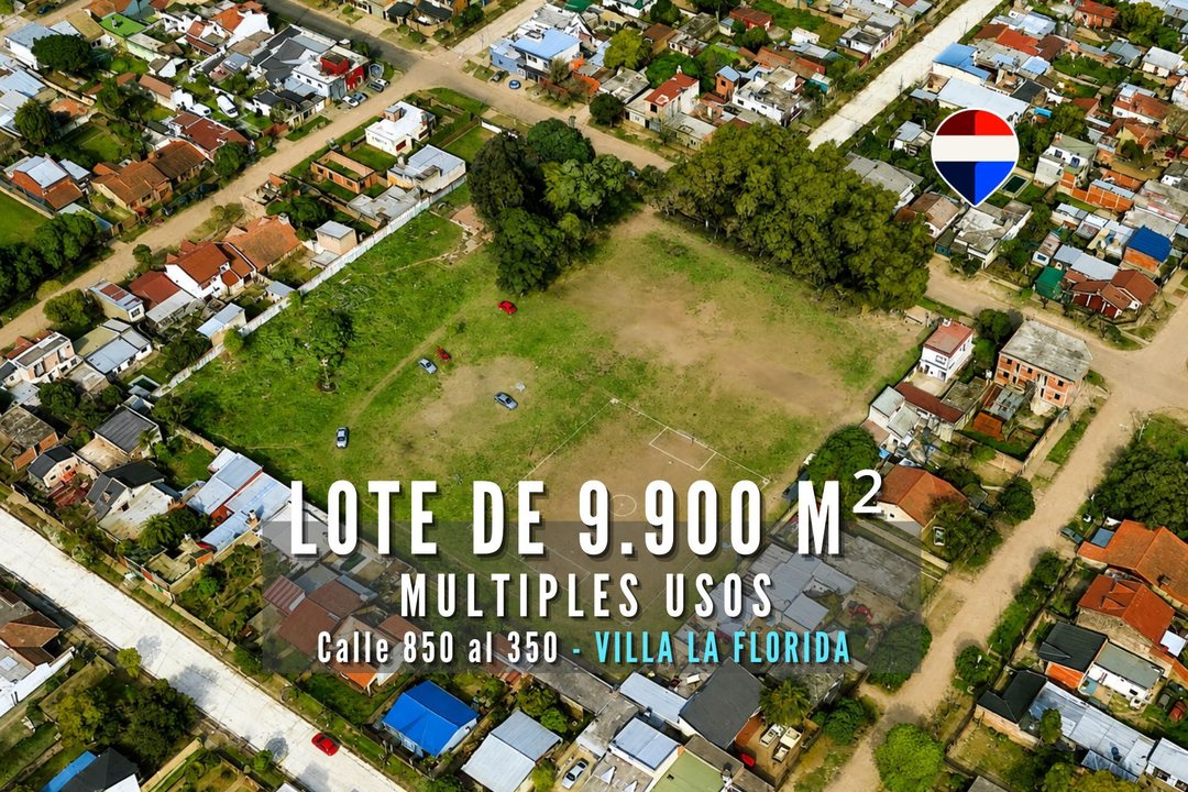 VENTA LOTE DE 9.900 m² – VILLA LA FLORIDA