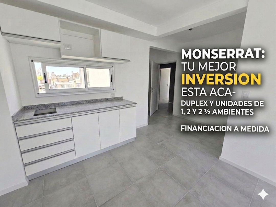 VENTA MONOAMBIENTE POZO MONTSERRAT ANTICIPO