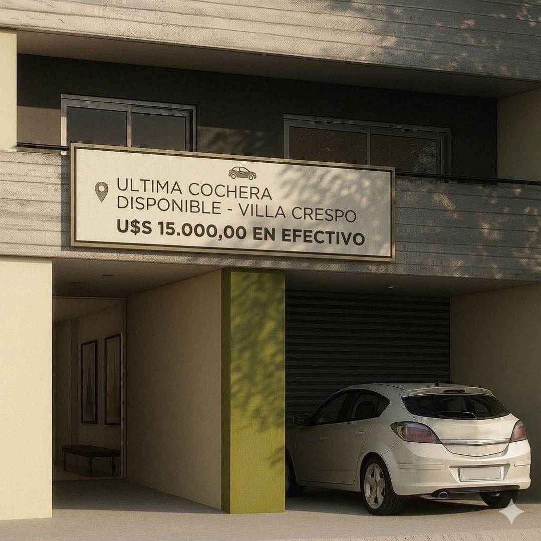 VENTA COCHERAS AUTOS Y MOTOS VILLA CRESPO
