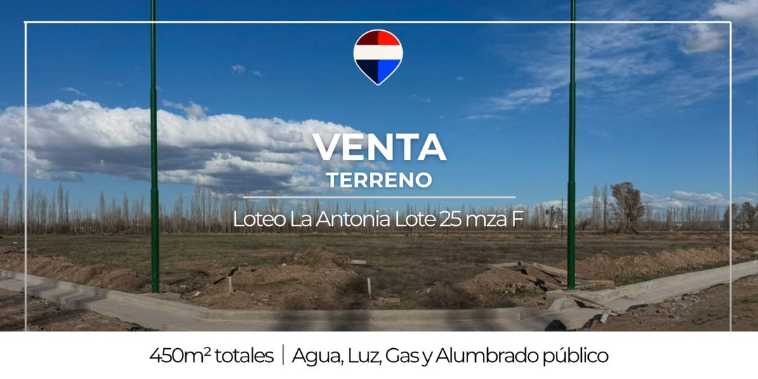 VENTA TERRENO LA ANTONIA FDEZ ORO.