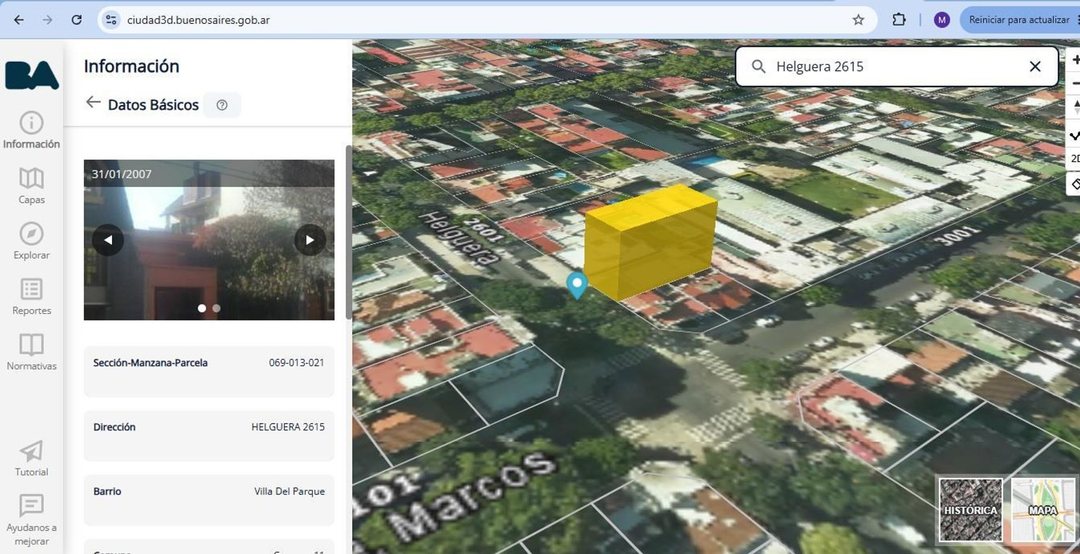VENTA LOTE VILLA DEL PARQUE USAB1 587M CONSTRUIBLE