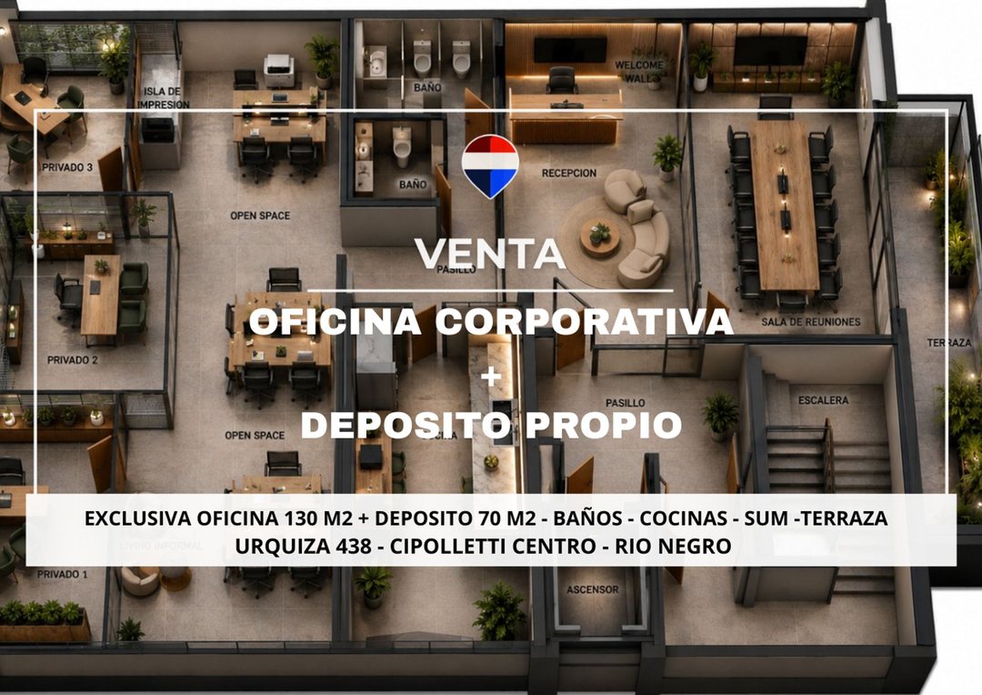VENTA OFICINA  + DEPOSITO - EN POZO-CIPOLLETTI